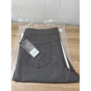 Rekucci Women's Secret Figure Premium Denim Skinny Pull-On Jean 14 Graphite VV